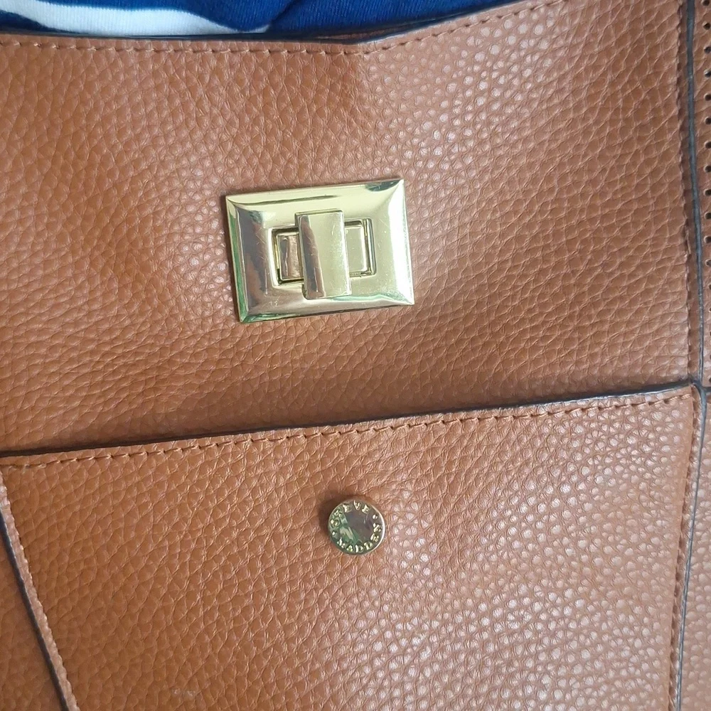 Steve Madden Brown Crossbody Bucket Bag